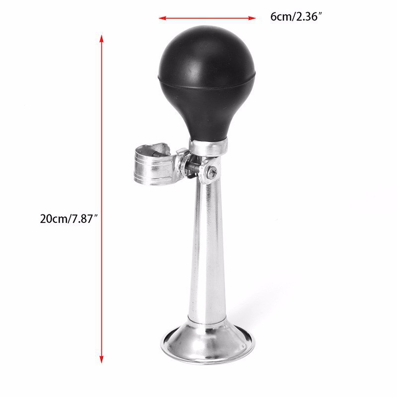 Factory wholesale mountain bike black airbag iron horn 9-inch electroplating air horn Horn