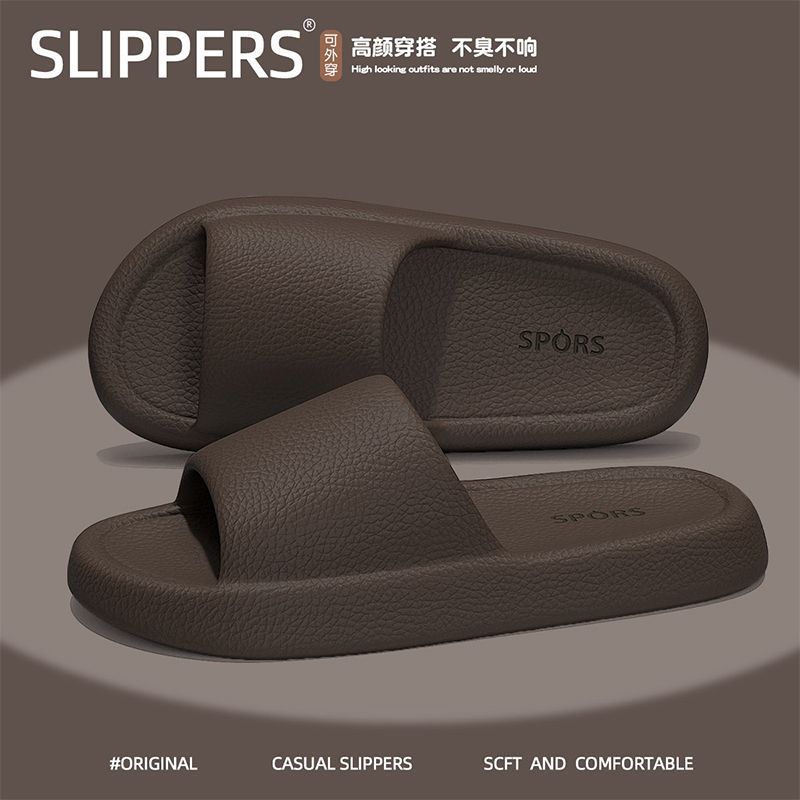 Picture of Slip-on slippers for Women summer outdoor indoor home home bathroom non-slip 2024 New thick bottom sandals summer