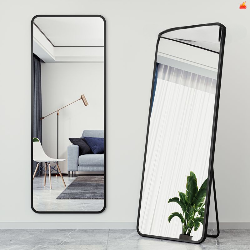 2025 Full-Length Mirror Floor-To-Ceiling Mirror for Home Simple Internet Celebrity Style Female Dormitory Bedroom Wall-Mounted Fitting Mirror