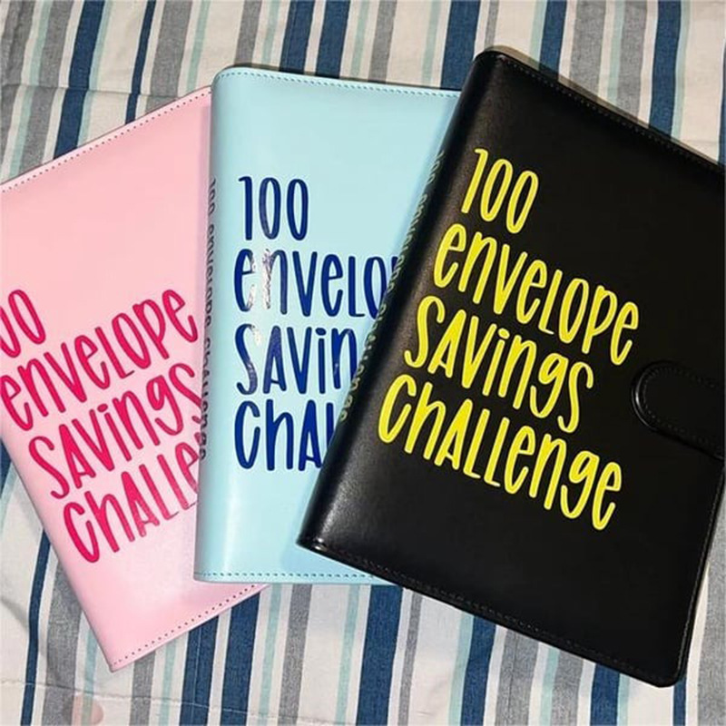 100 Envelope Challenge Binder100 envelopes save Challenge A5 binder cover