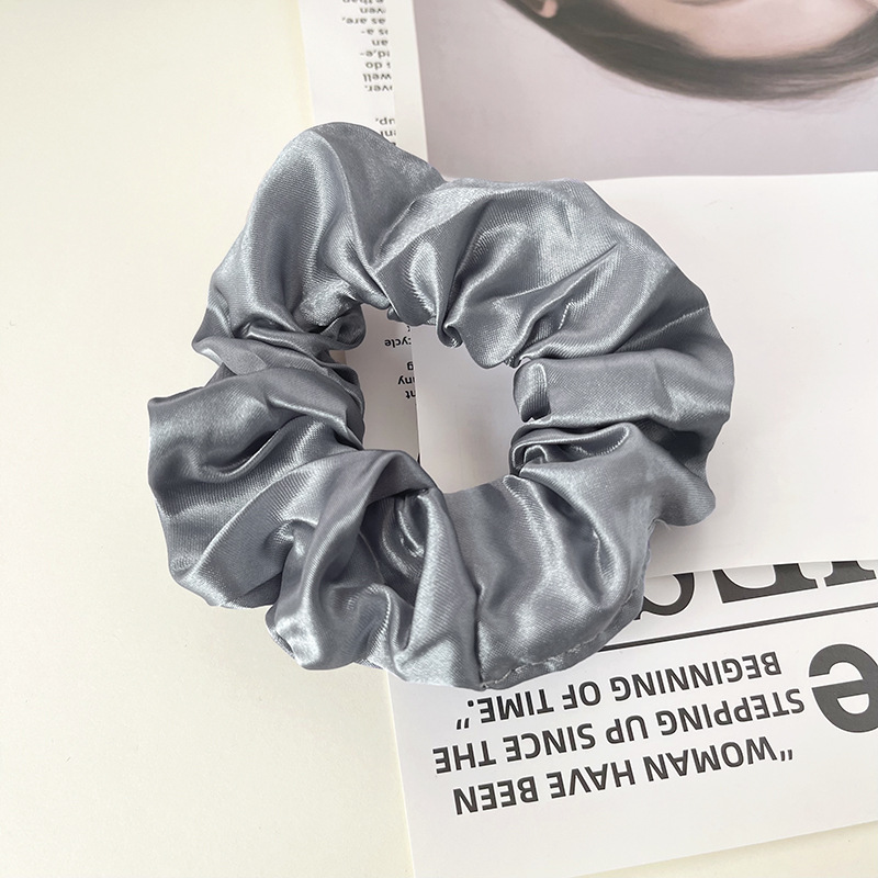 Picture of Cross-border large intestine ring hair ring South Korea knot east ins solid color net red hair rope simple hair accessories factory wholesale