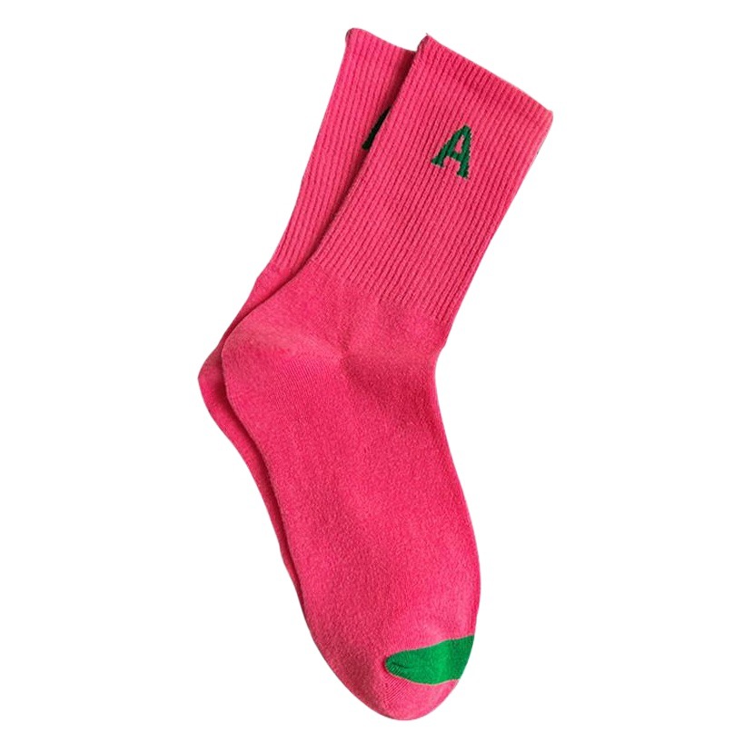 Autumn and winter socks mid-calf cotton Women's South Korea trendy outerwear socks letters all-match long women's socks wholesale