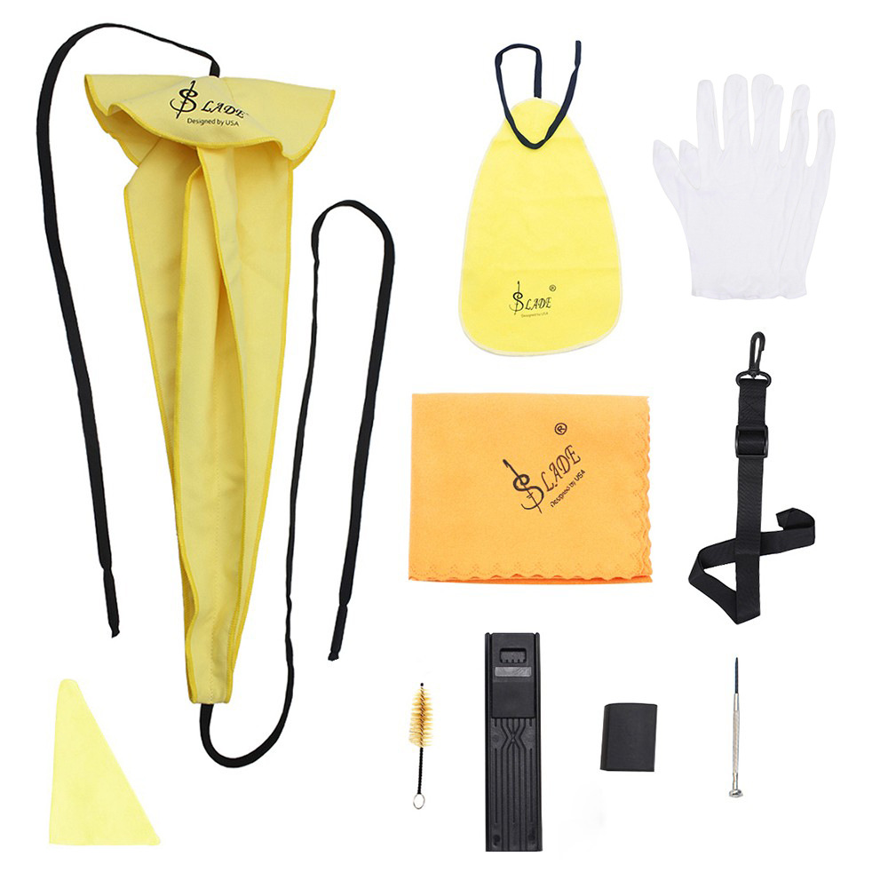 Saxophone Cleaning suit 10-piece Set Three-dimensional Inner Bore Strip Saxophone Maintenance suit Musical Instrument Cleaning suit