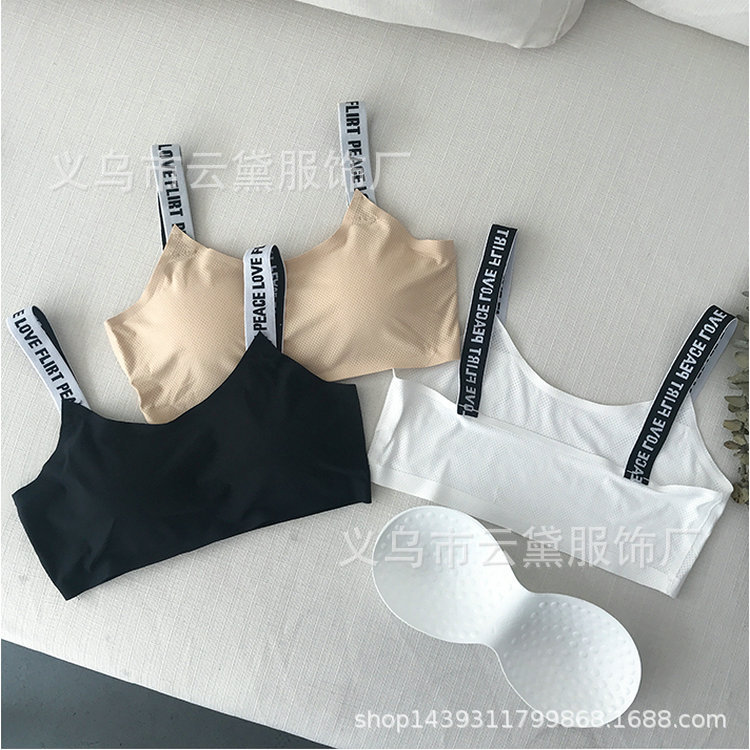 Picture of Summer Tube Top Thin One-Piece Chest Pad Sports Bra for Women with Massage Point One-Piece Chest Pad