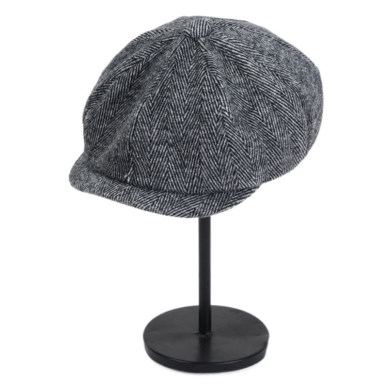 Razor Party Hat Bloody Gangster Beret Male Octagonal Hat Painter Hat Autumn and Winter Newsboy Japanese Woolen Beret