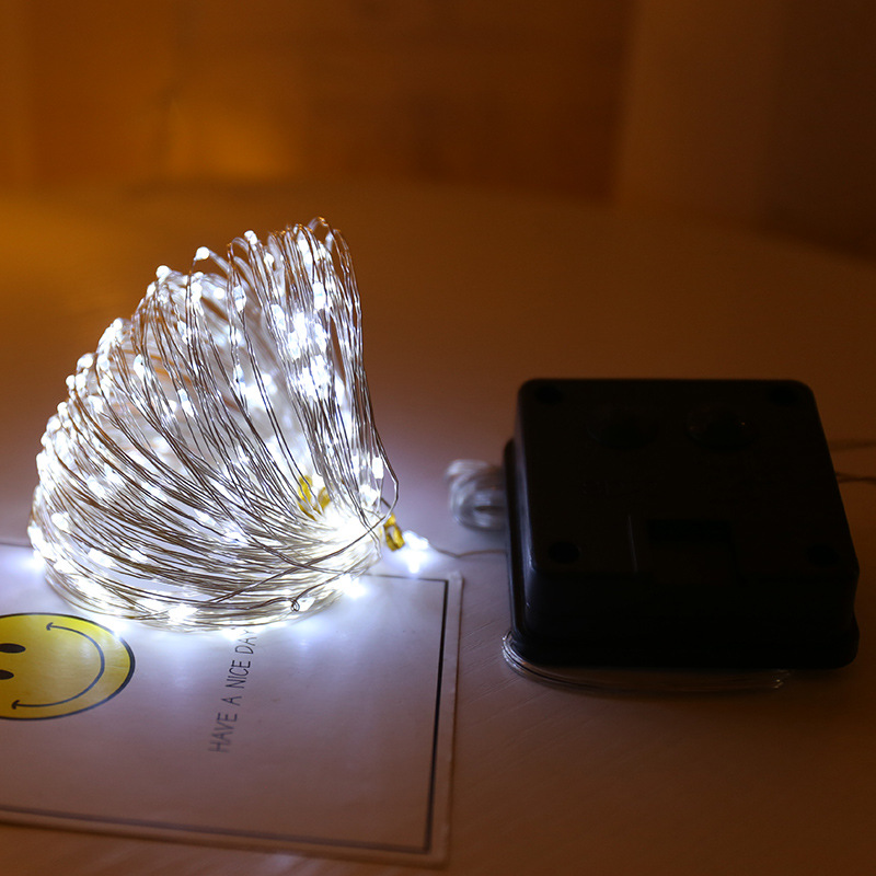 Picture of LED solar copper wire string lamp waterproof courtyard decorative lamp Christmas day color lamp solar string copper wire lamp