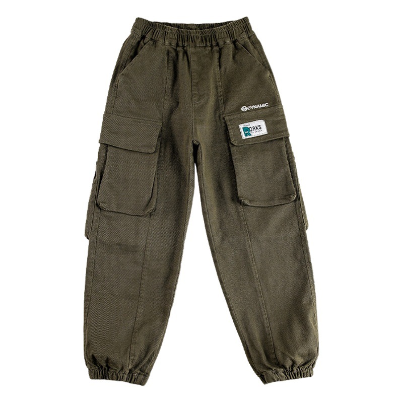Children's Wear Casual Pants 2024 Spring and Autumn New Arrival Boys' Pants Big Children's Trendy Trousers Trendy Tooling Pants for Boys