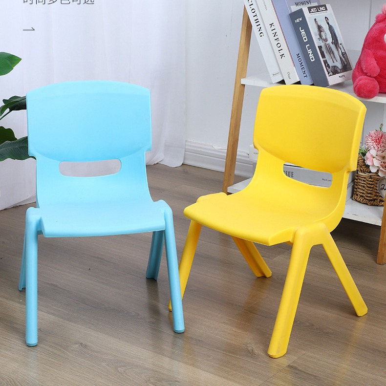 Thickened Plastic Children's Chair Backrest Dining Table and Chair Plastic Office Chair Junior High School Students High School Desk and Chair