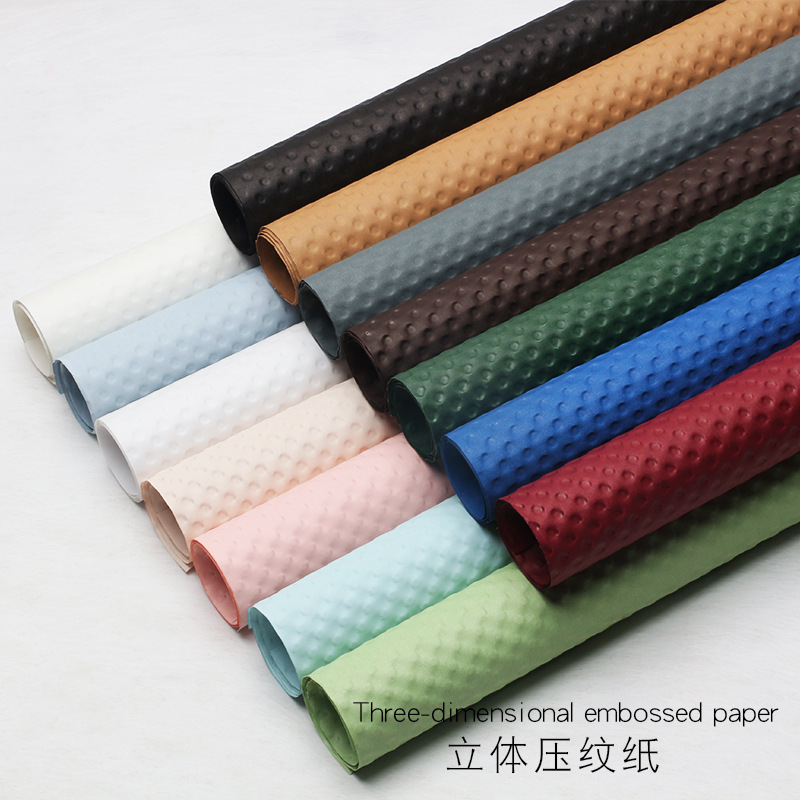 Huaxi Advanced Sense Three-Dimensional Embossment Paper Art Paper Wrapping Paper Flowers Floriculture Materials Handmade diy bouquet Materials