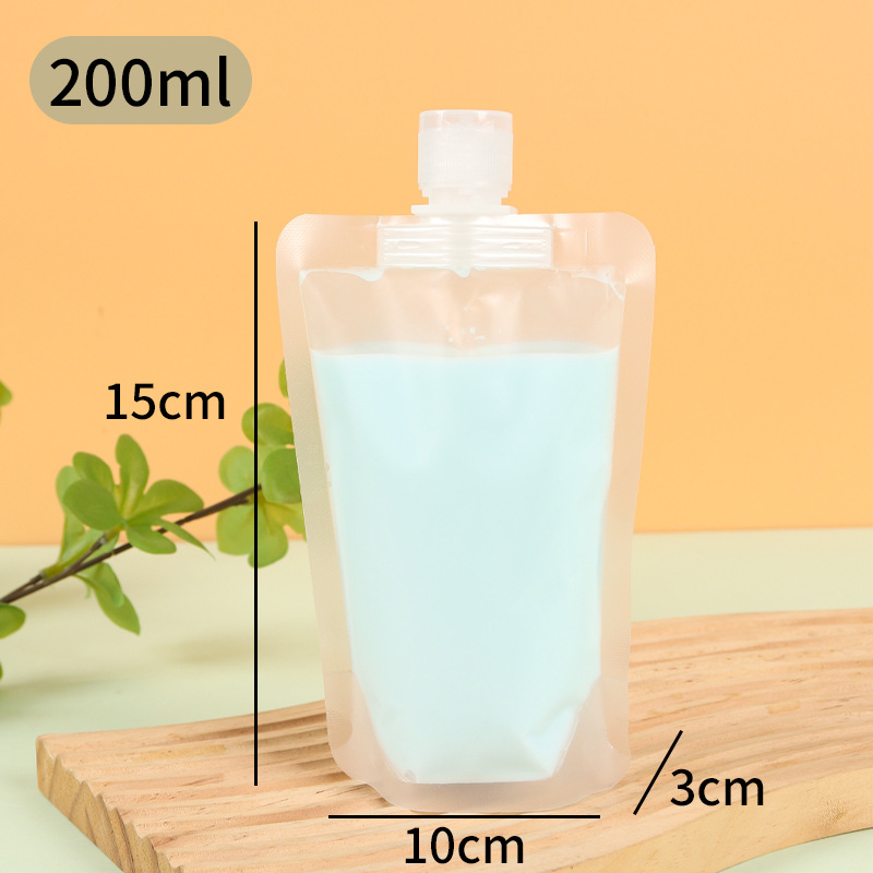 Picture of Daily Chemical Travel Bag Portable Disposable Lotion Shampoo Repackaged Shower Gel Frosted Self-Standing Flip-Top Nozzle