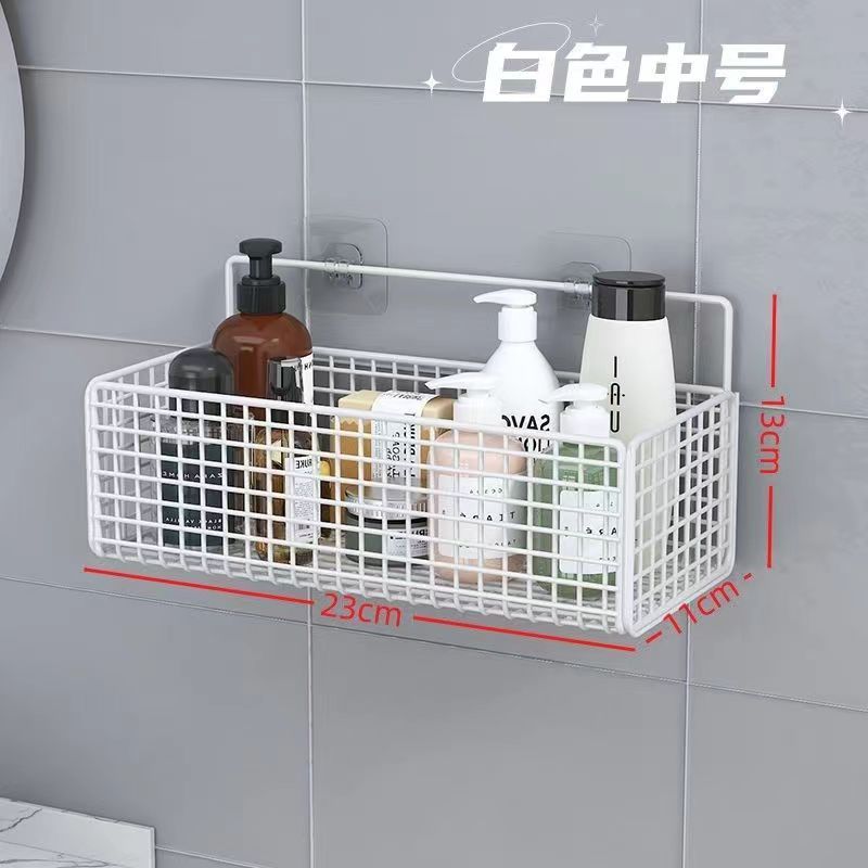 Picture of Bathroom Storage Rack punch-free wall-mounted toilet bath toilet washstand wall-mounted storage rack