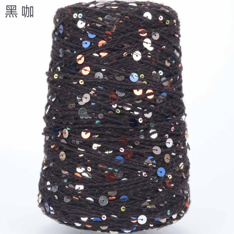 Picture of [Siyue] xiaoxiangfeng hand-knitted wool ball colorful beads cotton thread size sequined wool 500g wholesale