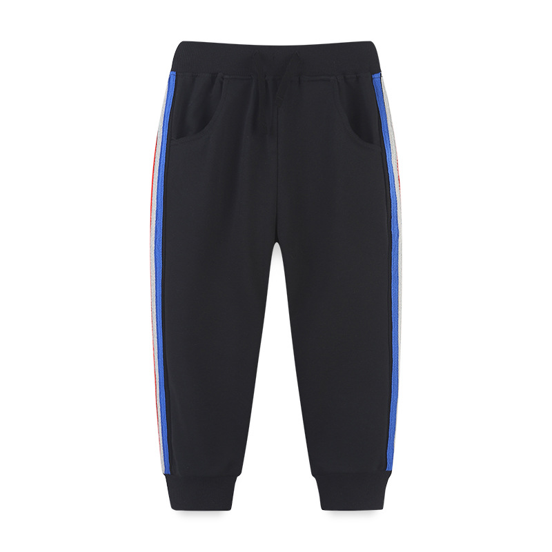 Picture of European and American style children's clothing pants wholesale spring and autumn new children's fashion sports pants boys terry sweater pants