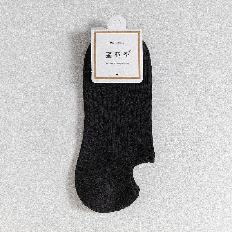 Picture of Double-Needle Socks 7A Antibacterial and Deodorant Boat Socks for Women Spring and Summer Cotton Socks Silicone Non-Slip Shallow Mouth Invisible Women's Cotton Socks