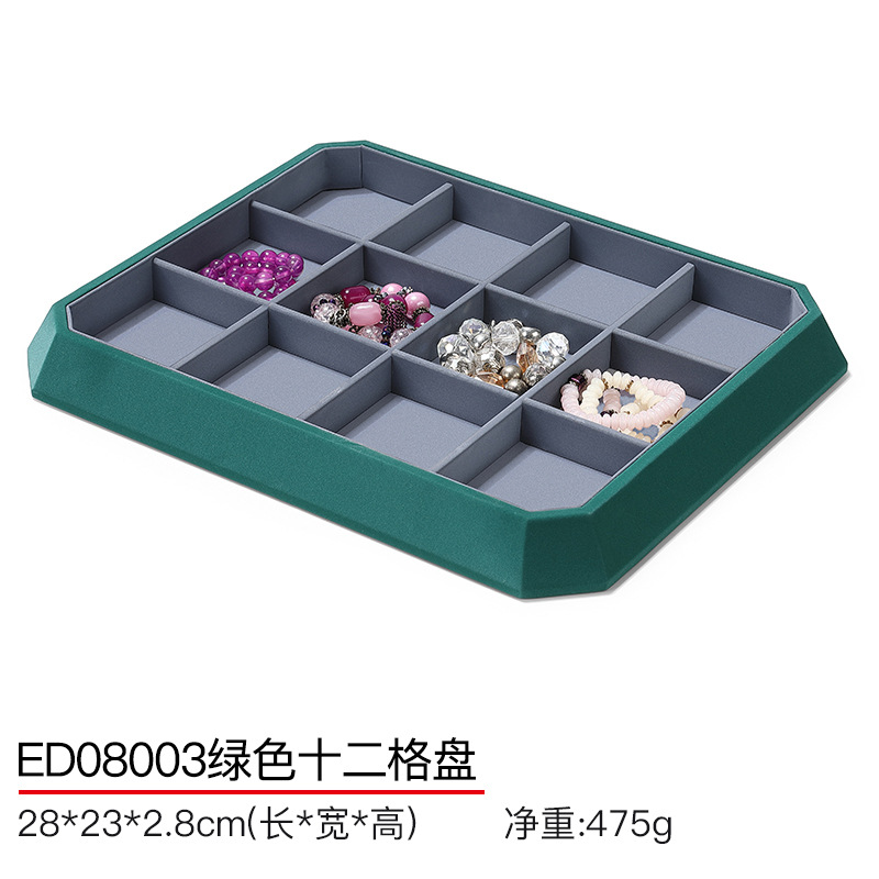 Picture of Hongtai jewelry display tray ring bracelet necklace window display props flannel jewelry plate counter