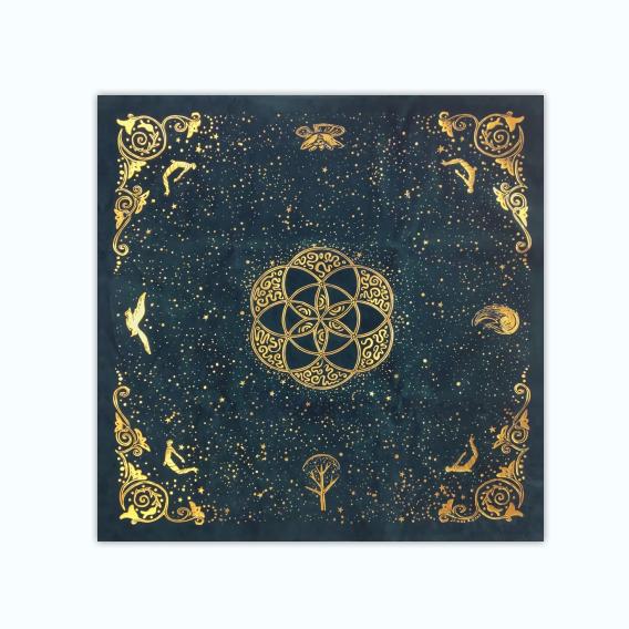 Picture of 60 × 60 small size tablecloth bedroom living room study decorative tapestry cross-border hot selling background wall hanging canvas