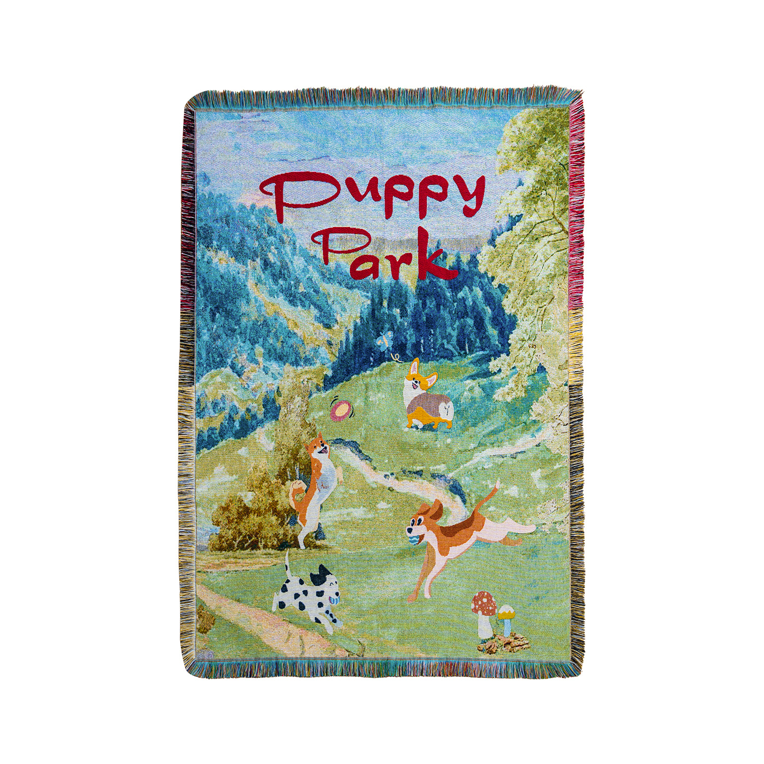 Picture of in stock Living Room Wall Decorative Tapestries Pastoral Style Anime Gift Blanket Woven Jacquard Cover Blanket Cotton Soft and Comfortable