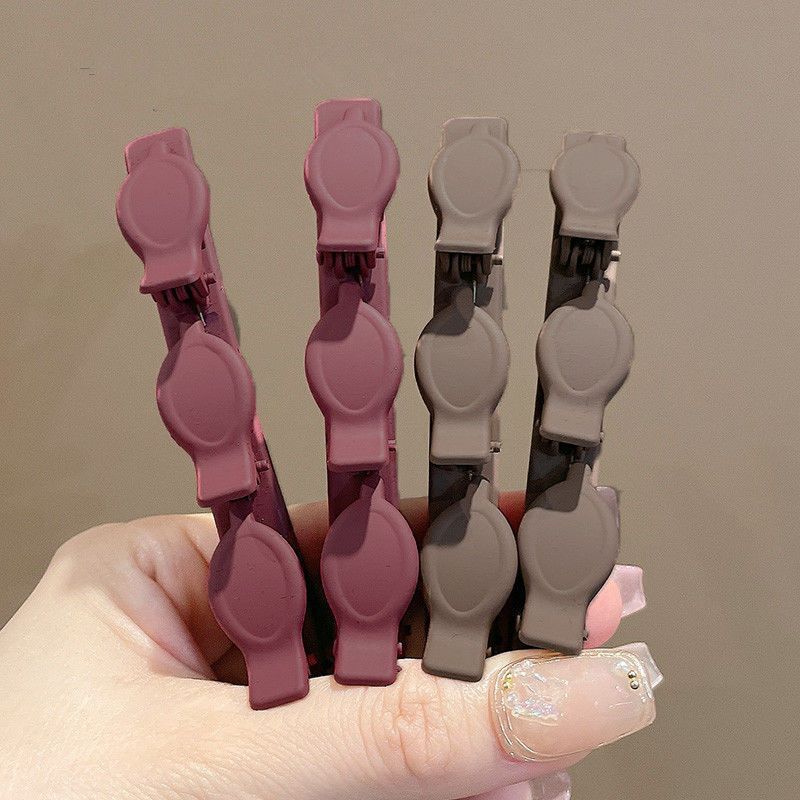 Picture of Flocking Hair Clip Women's Front Head Bangs Clip Side Clip Short Hair Transition Artifact Broken Hair Clip Duckbill Clip Headdress