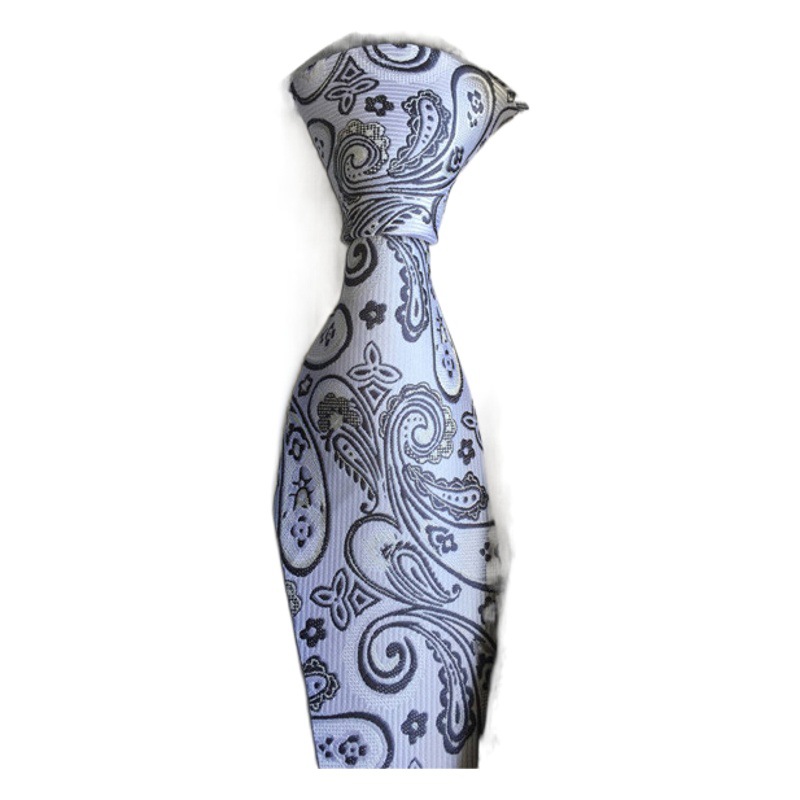 Korean version of spot tie formal wear business jacquard tie Professional made bridegroom wedding tie buckle clip with batch