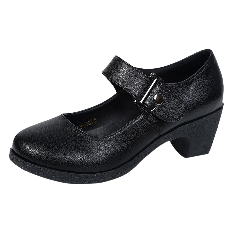 Four Seasons New Modern Dance Shoes New Velcro Square Dance Shoes Dance Shoes Women's Soft Sole Mid-Heeled Dance Shoes Cross Border