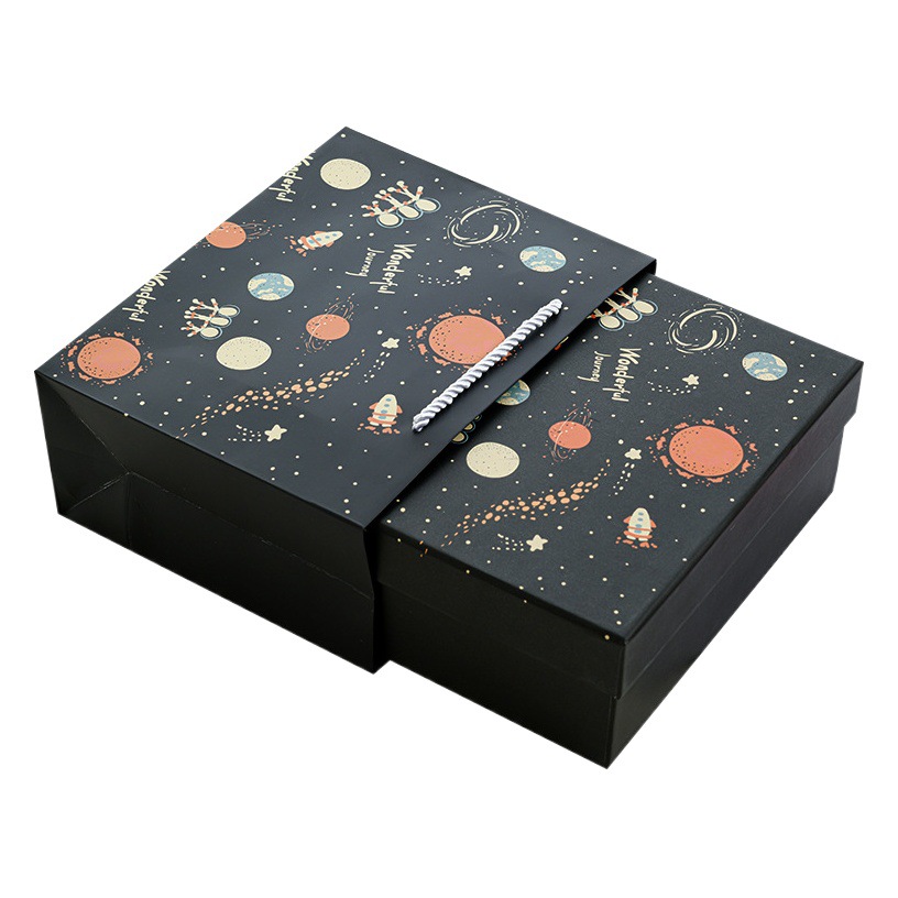 Cartoon ins Style Gift Box Exquisite Birthday Gift Box Accompanying Gift Box Carton Box Christmas Gift Box Spot