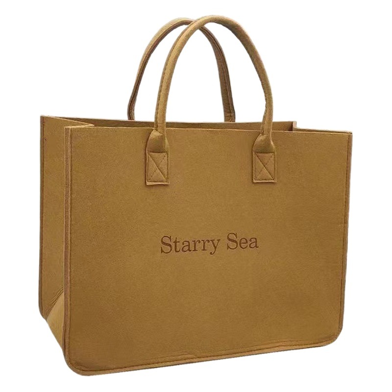 Felt Handbag Accompanying Gift Large Capacity Commuter Crossbody Bag Shopping Bag Women's Superior Tote Bag