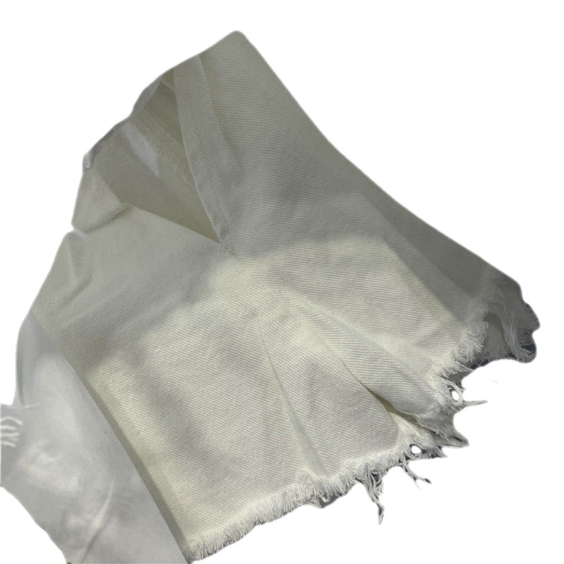 Spring and Autumn 2023 White Fur-Edge Irregular Denim Skirt Anti-Light Hole Pocket Exposed Skirt Trendy
