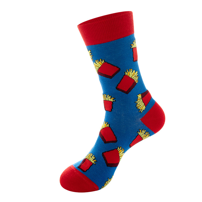 Picture of New Amazon Mid-Calf Socks for Men, Cotton, Women's European and American Ins Style Autumn and Winter Internet Celebrity Trendyy Socks Wholesale