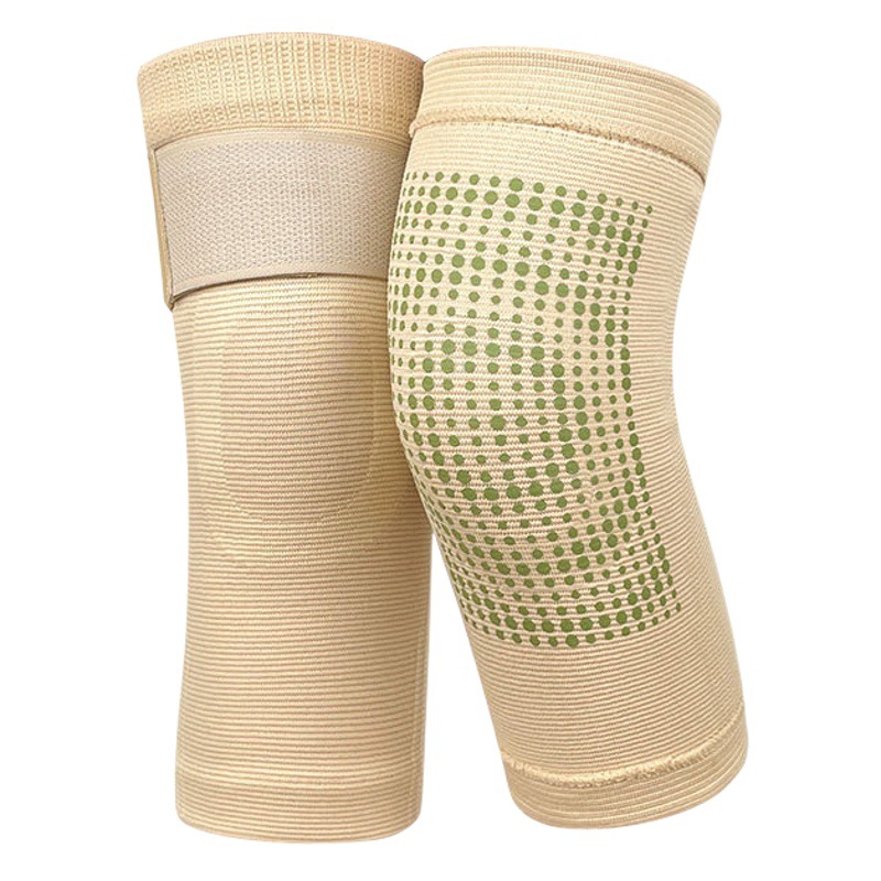 New high elastic Wormwood strap kneecap protection knee cold-proof warm thickened kneecap men and women knitted transport leggings