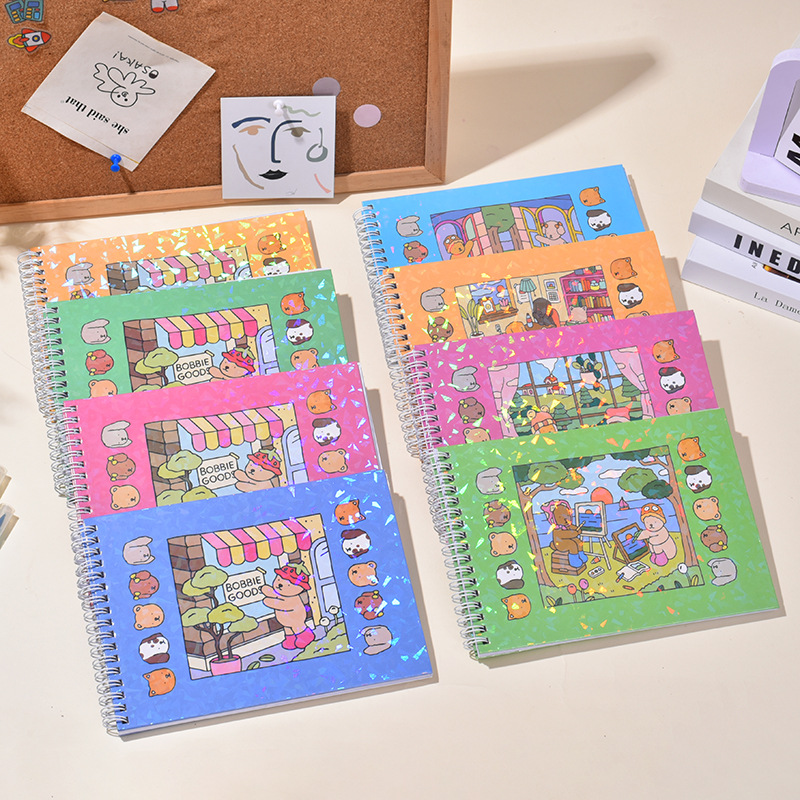 in stock Bobby Gutz Hard Surface Coloring Book 48 Page Graffiti Coloring Book Children's Entertainment Educational Painting Coloring Book