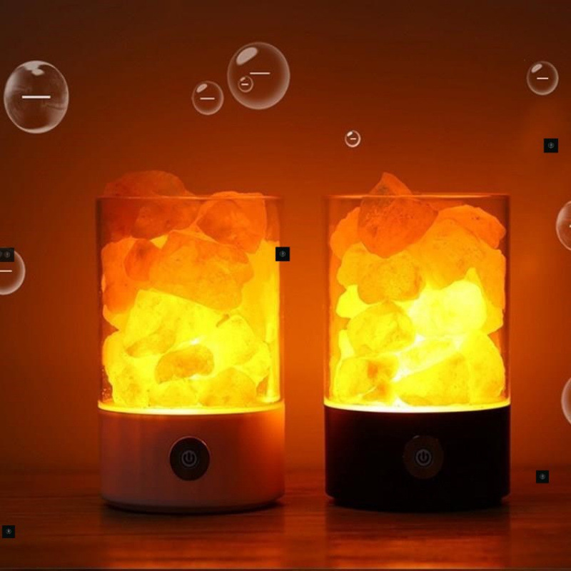 Himalayan Salt Led Light Crystal Night Lamp Desk Natural