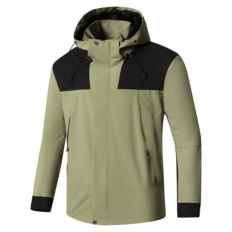 Outdoor Stormsuit Windproof Waterproof Hiking Outdoor Mountaineering Suit Cross-border Spring and Autumn Thin Single-layer Stormsuit Windbreaker