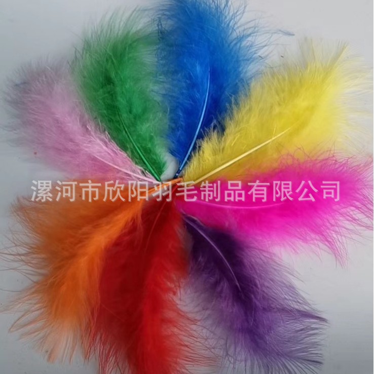 Picture of turkey feather DIY dream catcher decorative pointed tail feather flower tree wreath wave ball raw material funny cat stick chicken feather