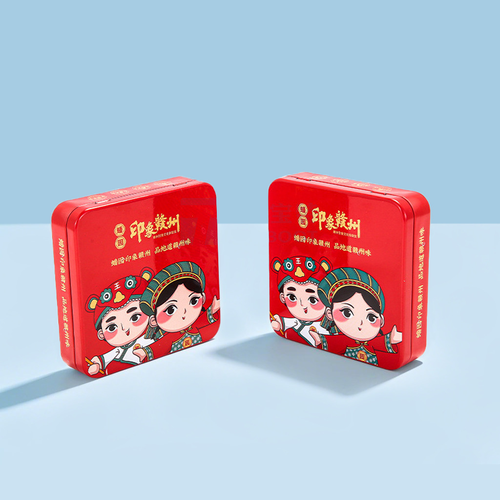 Teahouse Hotel Restaurant Flip-Top Tissue Packaging Tin Box Cigarette Candy Gift Card Storage Tin Can