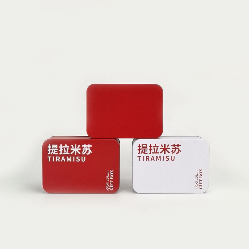 Spot Tiramisu Cake Tin Box Cookie Tin Box Baking Square Durian Dessert Candy Packaging Box