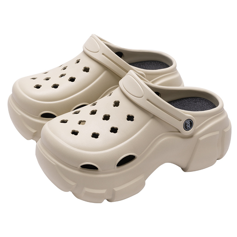 Picture of Thick-Soled Croc Shoes Women's 2025 New Summer Eva Anti-Slip Heightening Heel Beach Sandals Slippers Women's Summer Outerwear