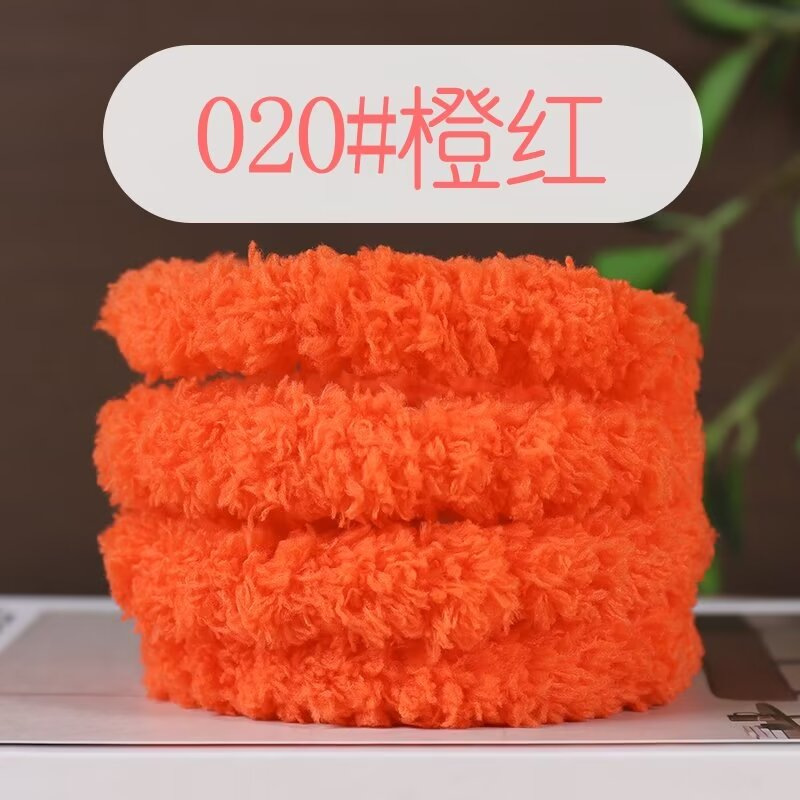 Picture of 15mm coral fleece twist bar super thick super dense handmade diy material bag puppy cat rabbit wool top