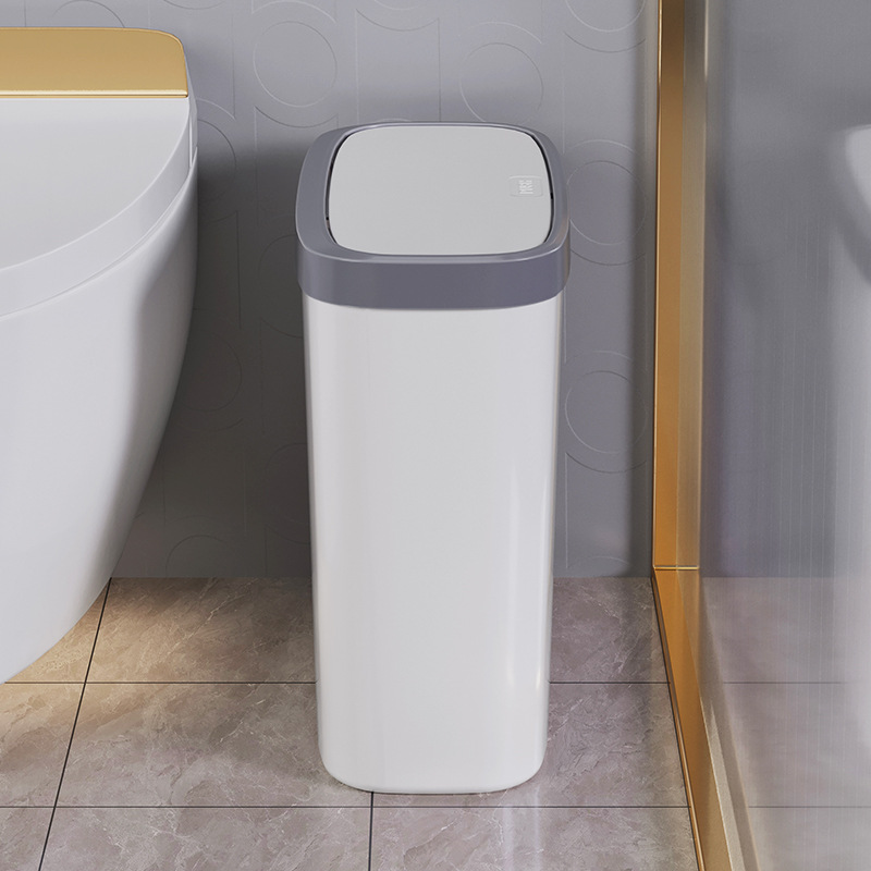 Narrow Gap Trash Can for Home Use, New Model for Bathroom, Toilet, Kitchen, High Aesthetic Value, Special Trash Can for Bathroom, Paper Bin