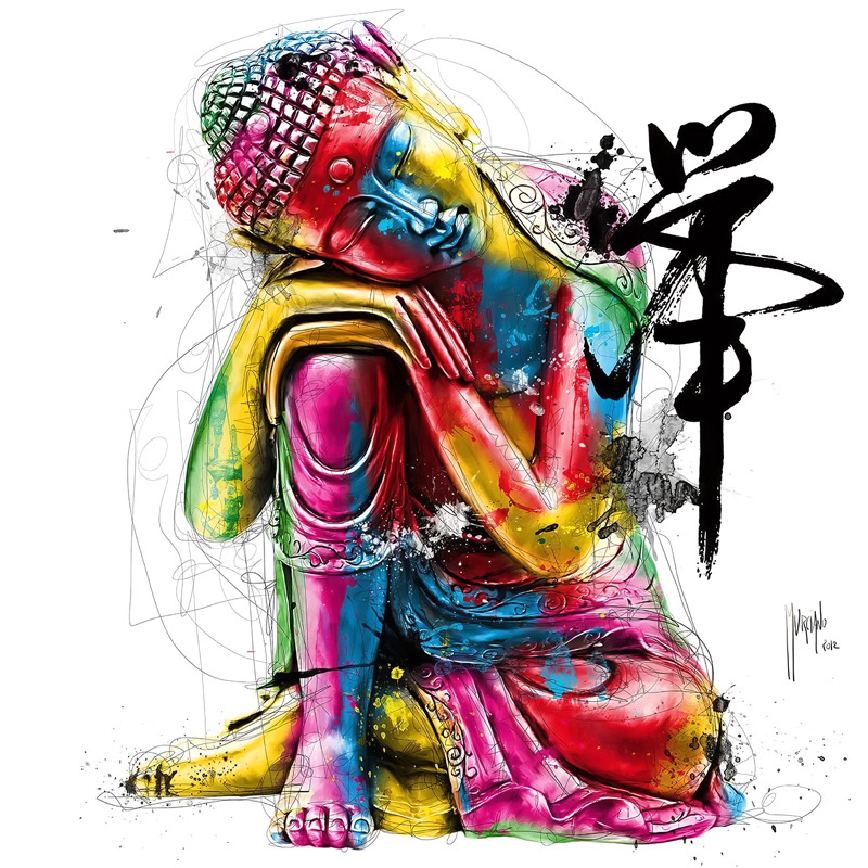Picture of Hot Selling Colorful Sculpture Cultural Art Oil Painting Print Mural Print Hanging Painting Bedroom Living Room Decorative Painting Xy682
