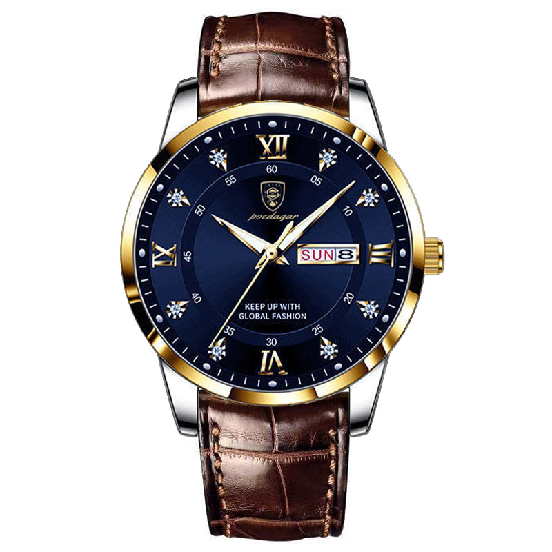 Picture of Baidagee New Waterproof Luminous Double Calendar Men's Watch Ultra-thin Quartz Watch Live AliExpress Explosions
