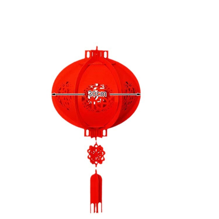 Picture of 2025 New Year Lanterns, Spring Festival Layout Lanterns, Blessing Lanterns, Felt Pendants, Decorative Palace Lanterns, Blessing Characters, New Year Supplies