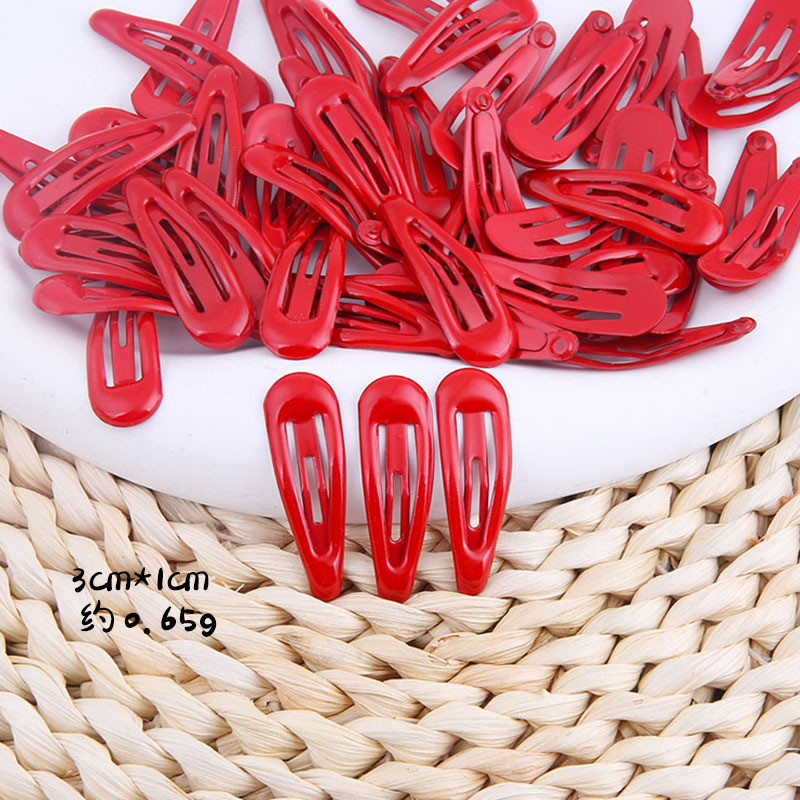 Picture of Candy Colorful Hairpin Hyuna Style Colorfulful Water Drop Clip Glue Bb Clip Hairpin Duckbill Clip Korean DIY Headwear Wholesale
