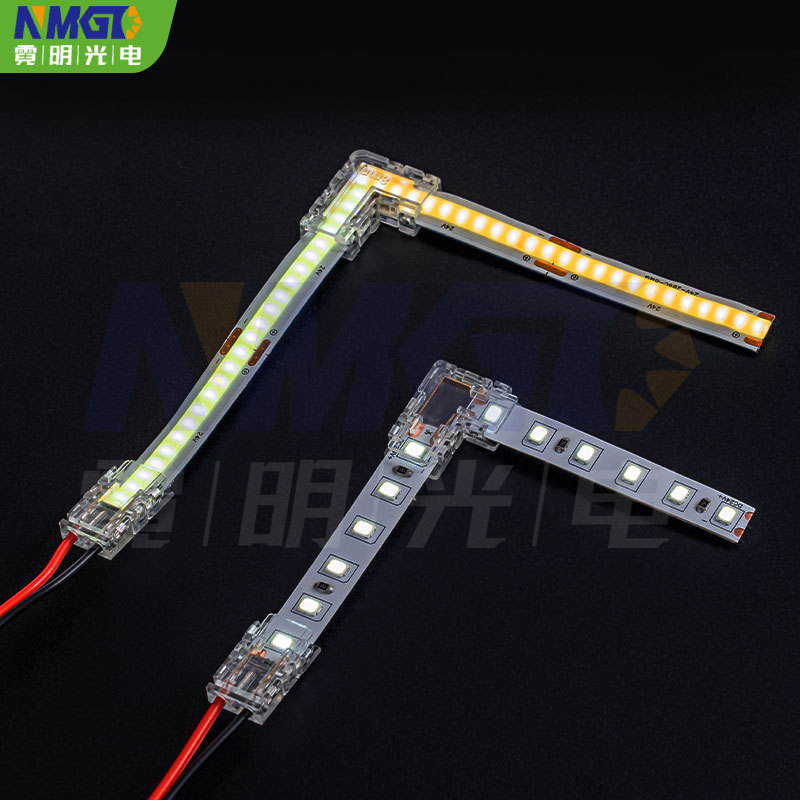 Picture of High and Low Voltage Led Light Strip Welding-Free Head Linear Light Strip Accessories Quick Connector Clip Buckle