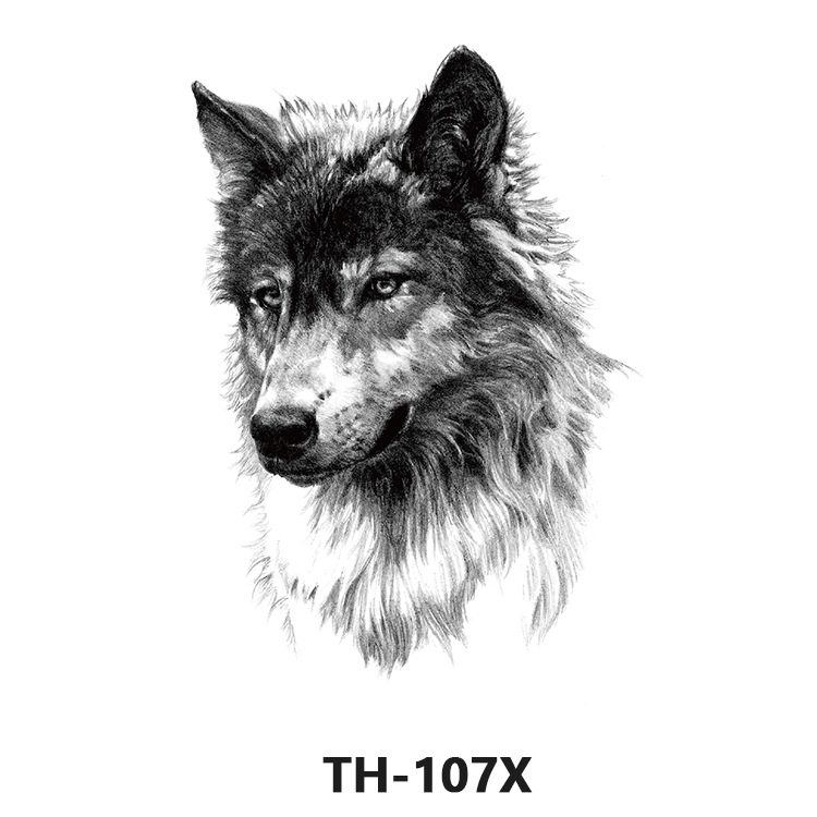 Picture of Cross-Border Manufacturer Wholesale Cartoon Color Tattoo Stickers Unicorn Black and White Animal Tiger Waterproof and Sweatproof Tattoo Stickers