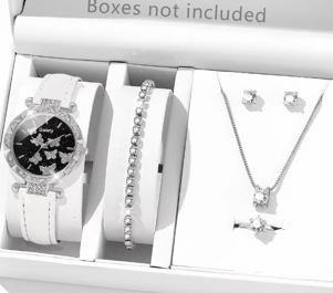 Picture of New TikTok Popular Women's Watch Fashion Personality Simple Watch Butterfly Digital Belt Watch Set