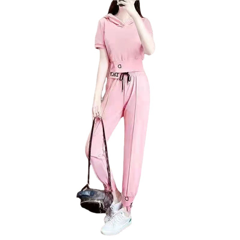 Picture of 2025 New Summer Fashion Youthful Stylish Pencil Pants Set for Women Trendy Plus Size Goddess Two-Piece Outfit