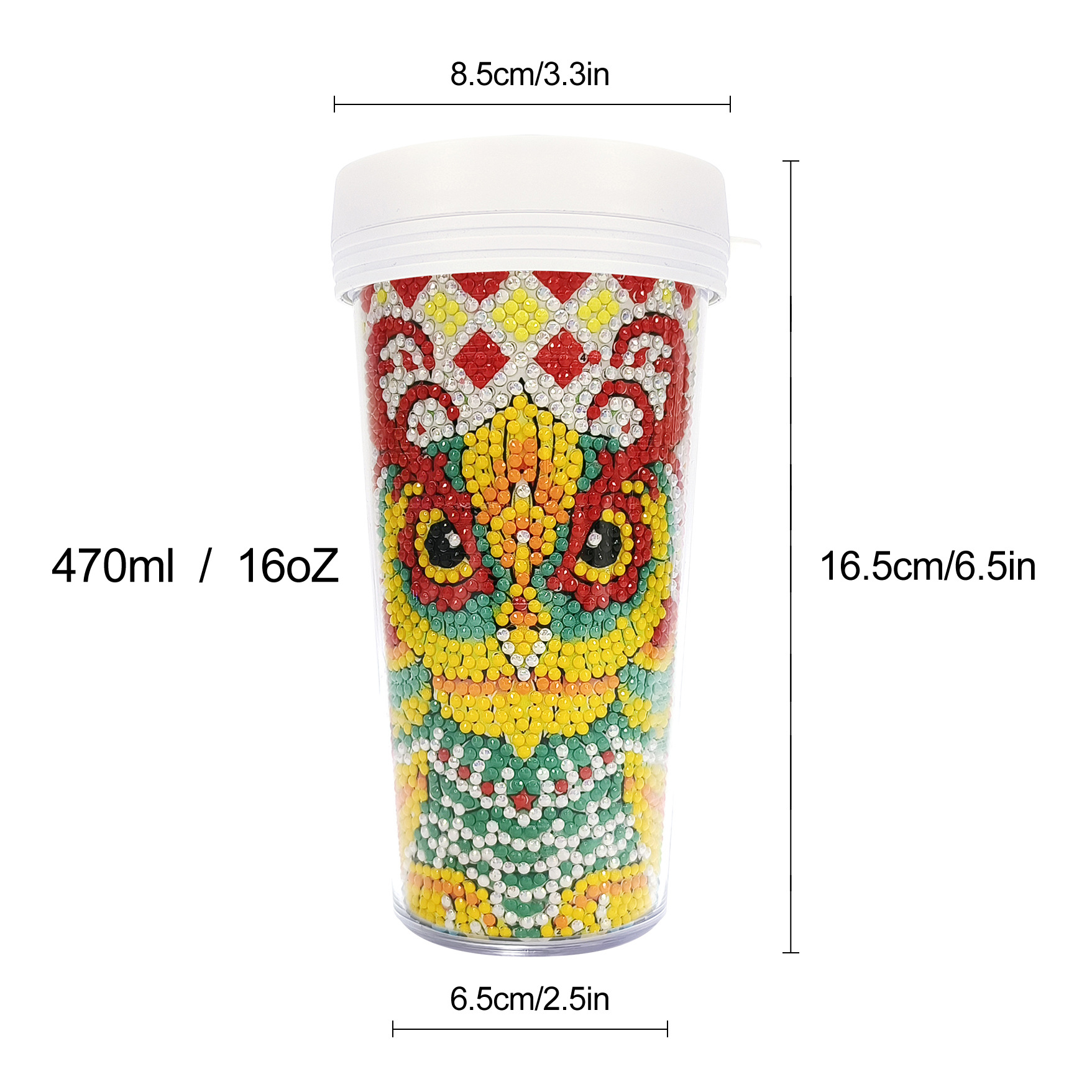 Picture of Diamond Painting Peripherals, New and Unique Cups, Cross-Border Supply, Diamond Stickers, Embroidery, DIY Handmade Full Diamond Creative Decorative Paintings Wholesale