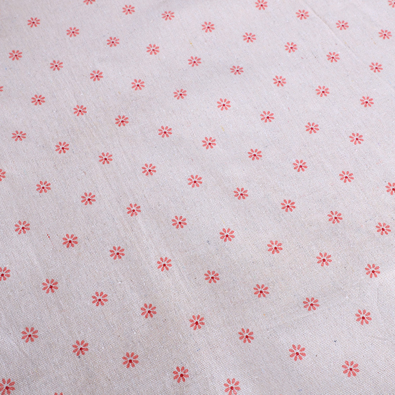 Picture of Wholesale daisy series linen fabric sand cloth background cloth stall tablecloth cotton linen pillow cushion fabric