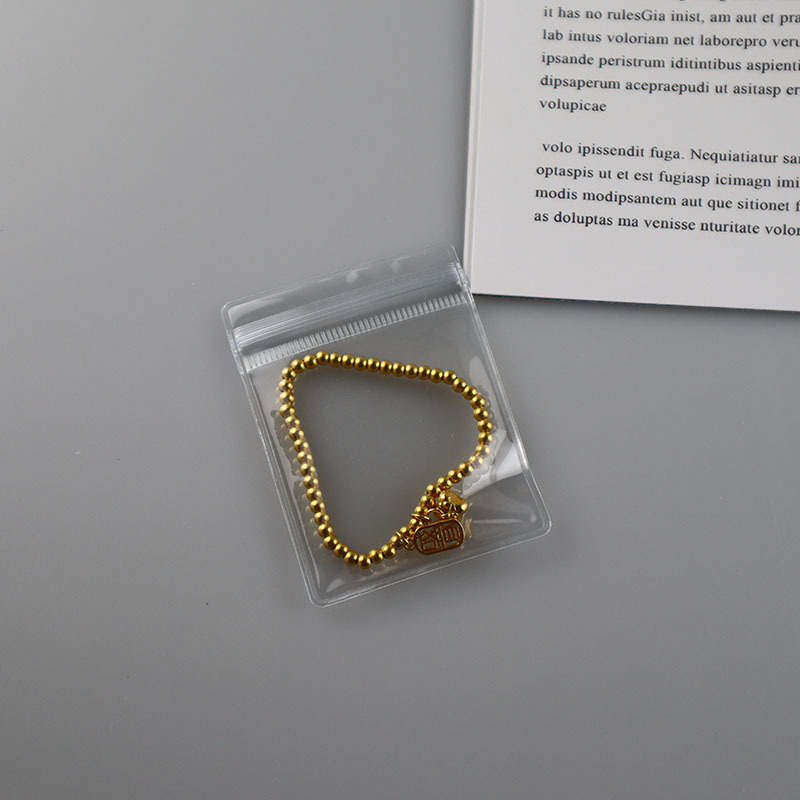 Transparent PVC Self-sealing Bag Jewelry Storage Bag Jewelry Packaging Bag Pinch Packing Bag Wen Play Zipper Bag High Transparency