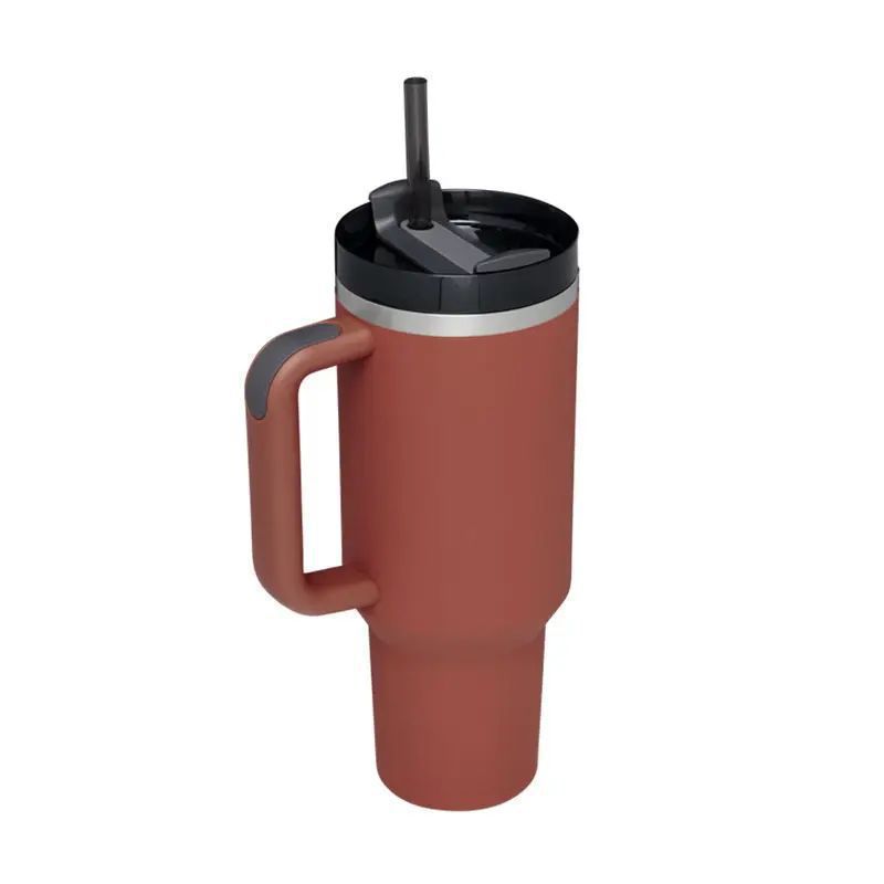 Picture of Cross-border 40oz generation second generation car cup 304 stainless steel handle thermos cup large capacity straw ice cup